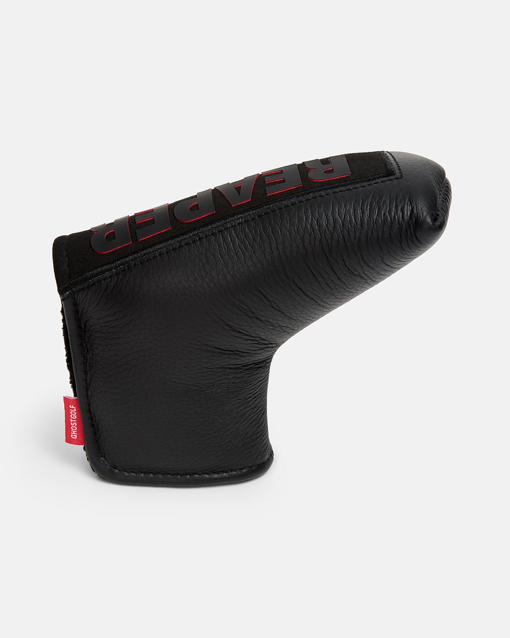 Right View of Reaper Blackout Blade Putter Cover with the word reaper on top #color_black