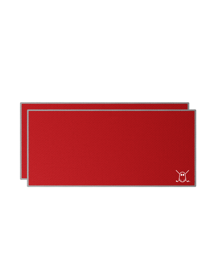 Caddie Towel with Carabiner Red#color_red