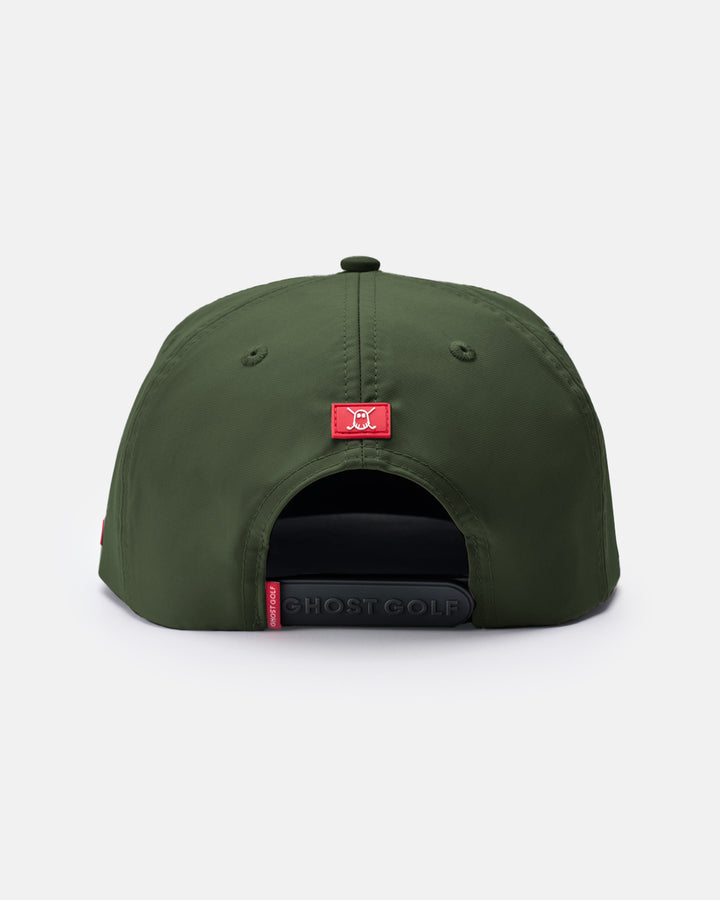 Retro Golfer Snapback_Back-Olive #color_olive