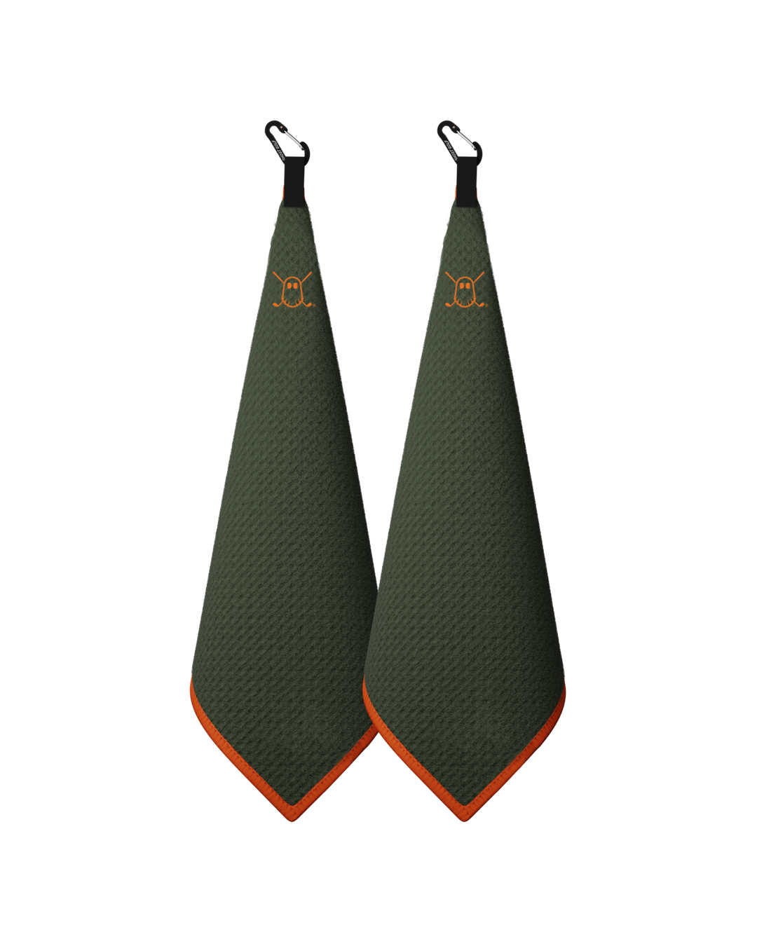 Greenside Towel with Carabiner Rifle Green#color_rifle-green