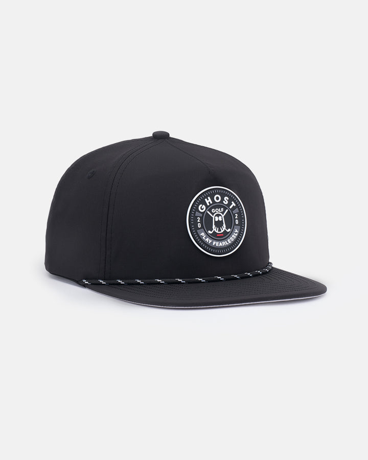 RETRO GOLFER SNAPBACK  #color_black