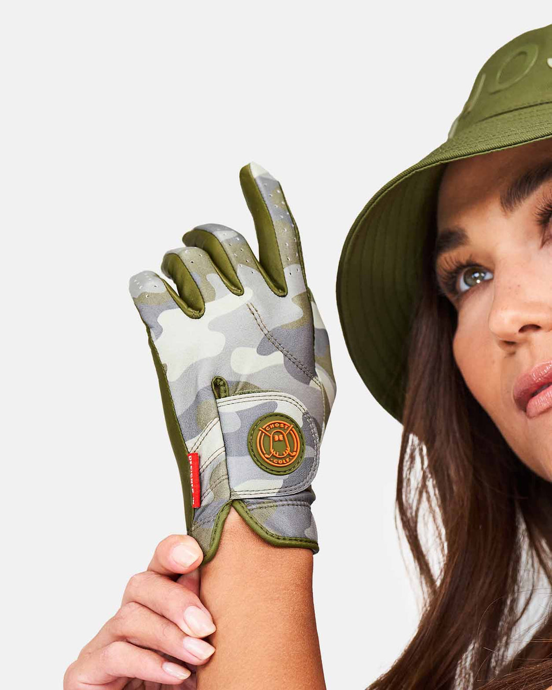 Ghost Golf AAA Cabretta Golf Glove Color Forest Camo Print