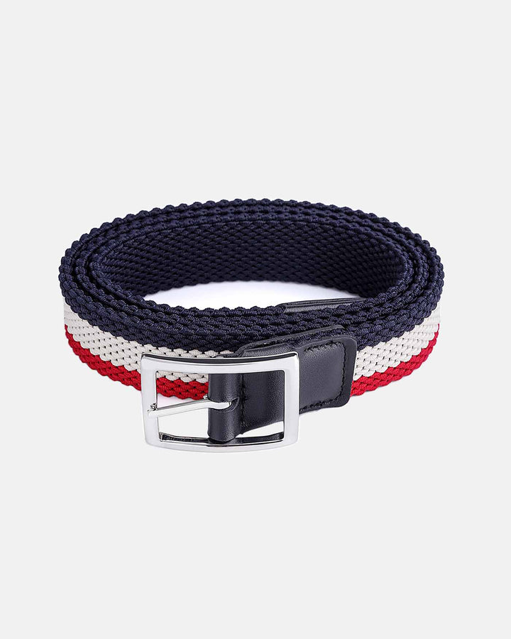 Ghost Golf Red/White/Blue Belt with Steel Buckle