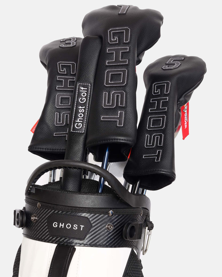 Ghost Golf Golf Bag with Golf Clubs covered with Head Covers