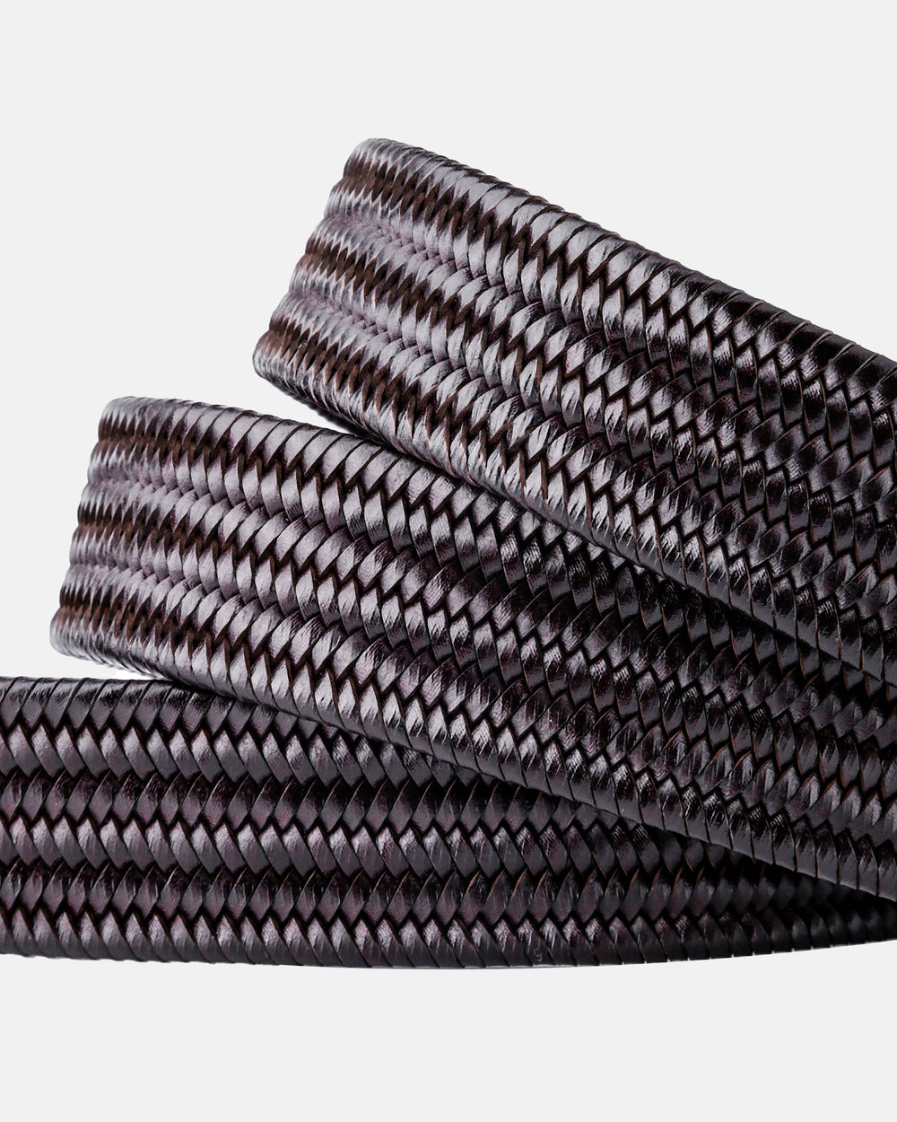 Dark Brown Regenerated Italian Leather Belt 