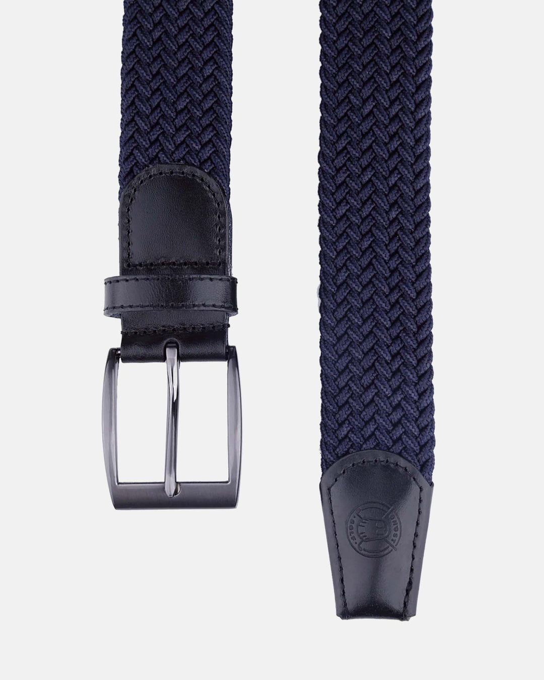 Ghost Golf Midnight Blue Belt with Black Buckle and Black PU Leather Tail
