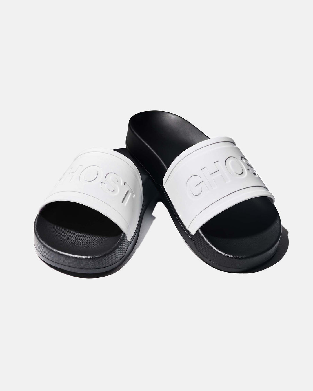 Black and White Slides Footwear